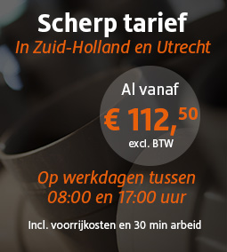 1 vast laag tarief voor het ontstoppen van uw riool of afvoer. Altijd bereikbaar in Zuid-Holland.